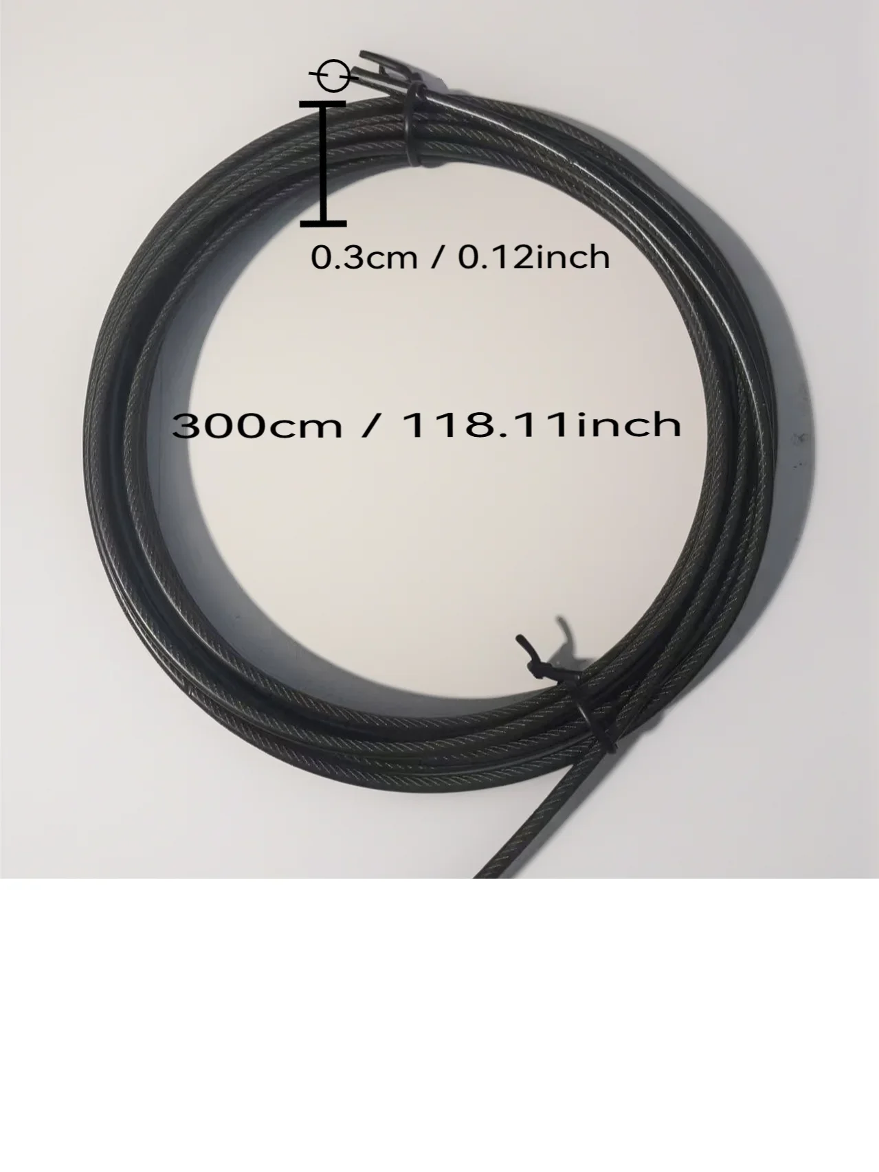 Jump Rope Bearing - 3.0 rubber-coated steel wire rope 3-piece