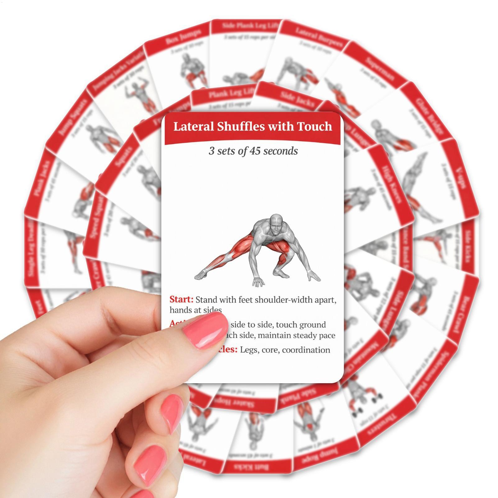Workout Cards Exercise Deck 36 - огляд і ціна Home Gym Outfit