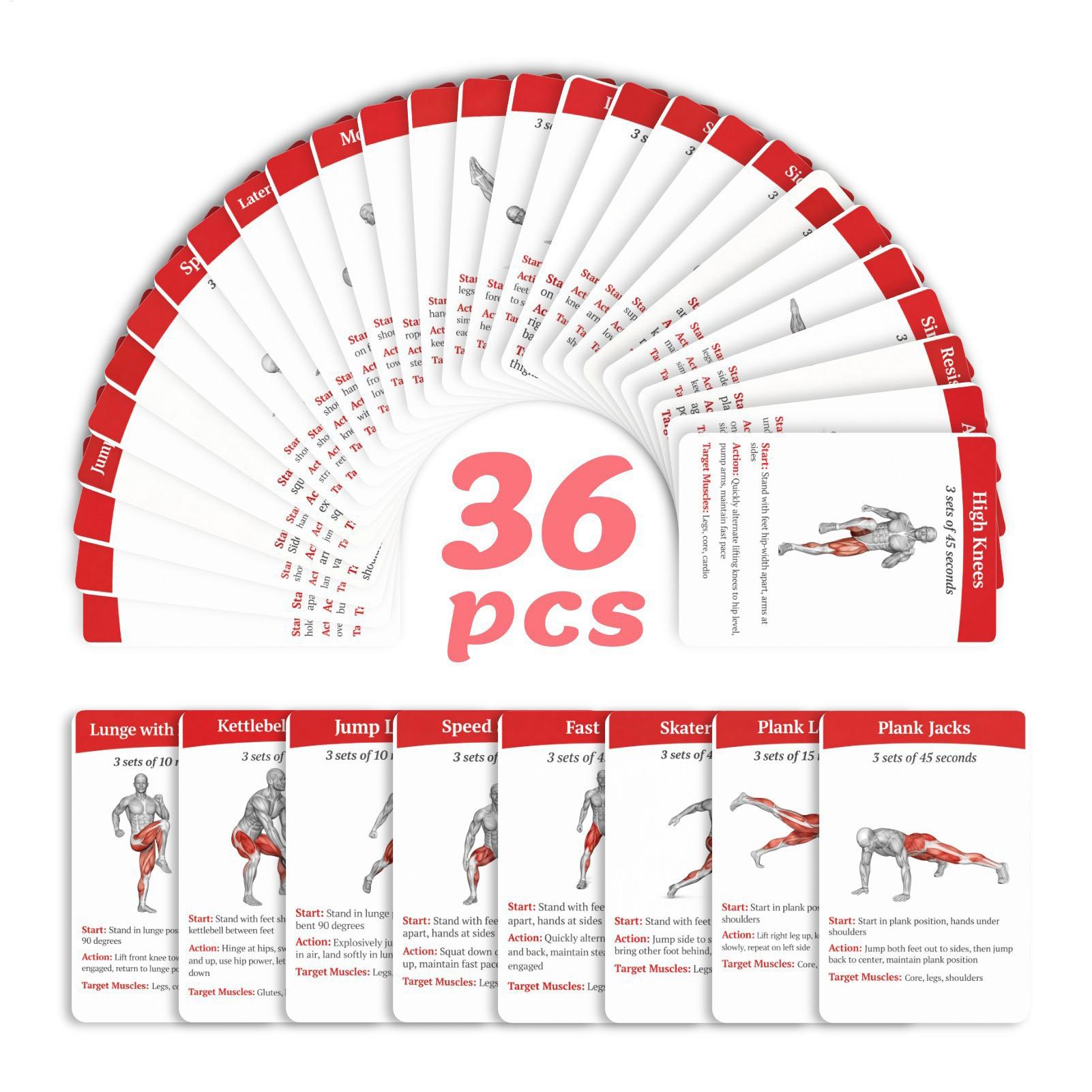 Workout Cards Exercise Deck 36 - огляд і ціна Home Gym Outfit