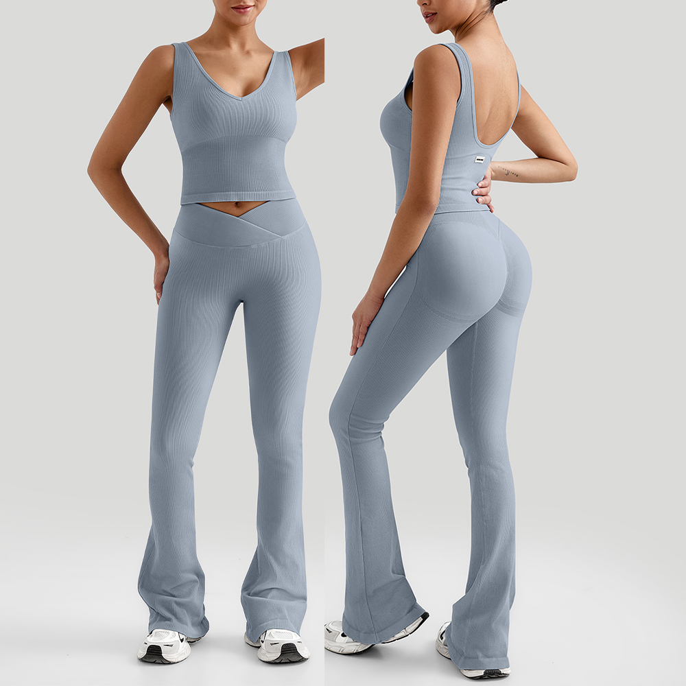 Ribbed Yoga Sets Workout Outfi - огляд і ціна Home Gym Set