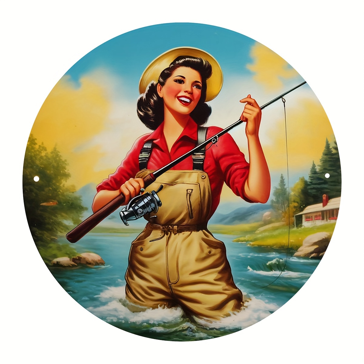 Fly Fishing Aluminum Sign - Pe - огляд і ціна Home Gym In Garage