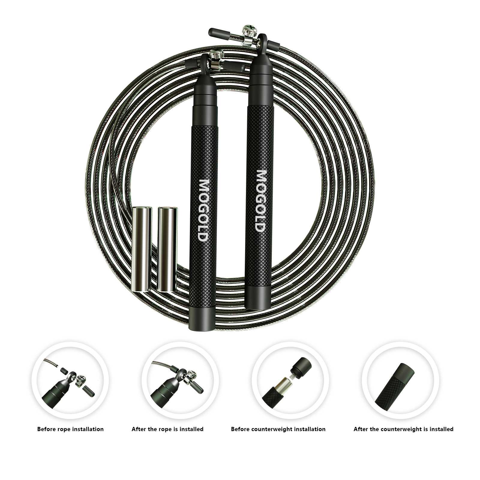 Crossfit Weighted jump rope gy - огляд і ціна Jump Rope Bearing
