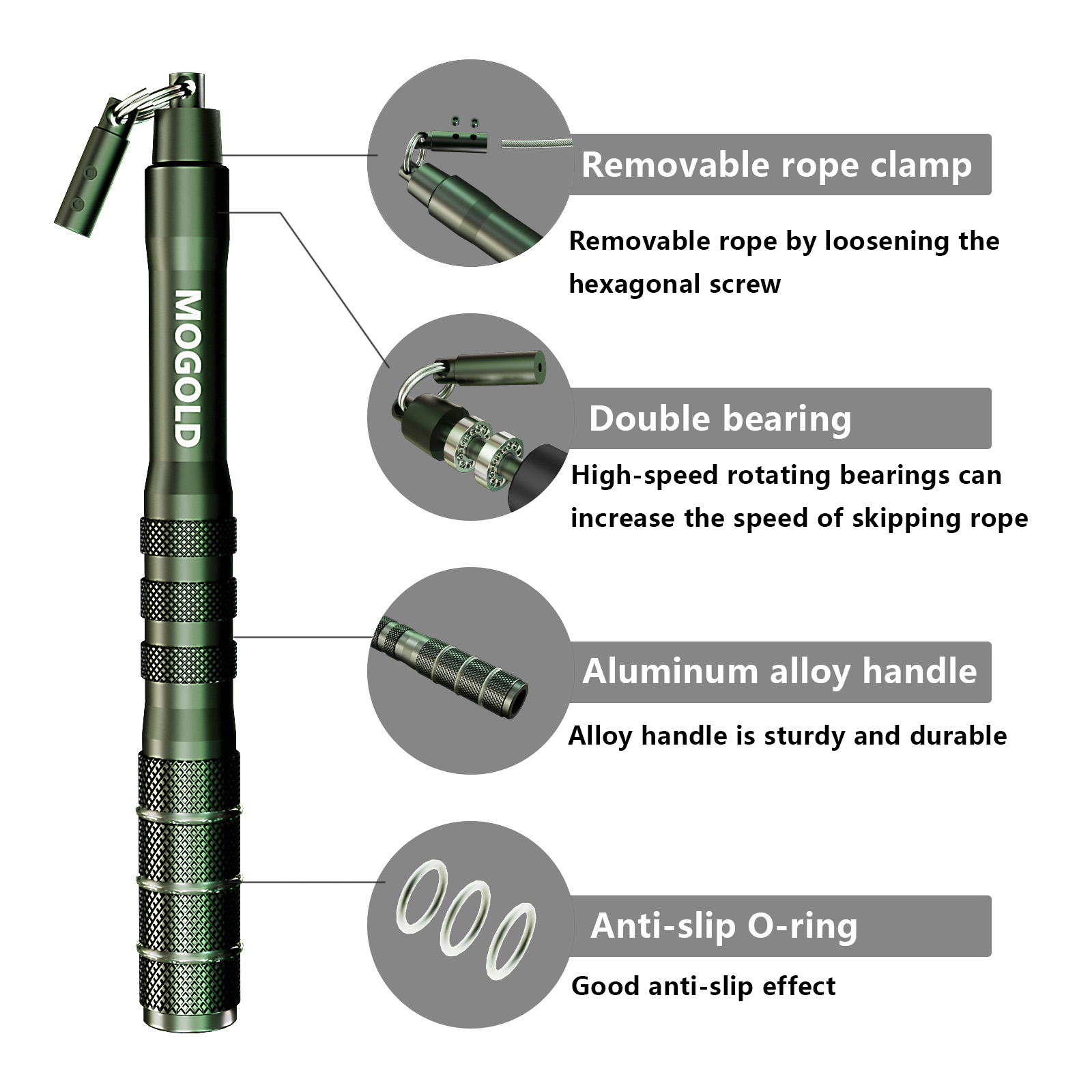 Anti-tangling fast skipping ro - огляд і ціна Jump Rope Bearing