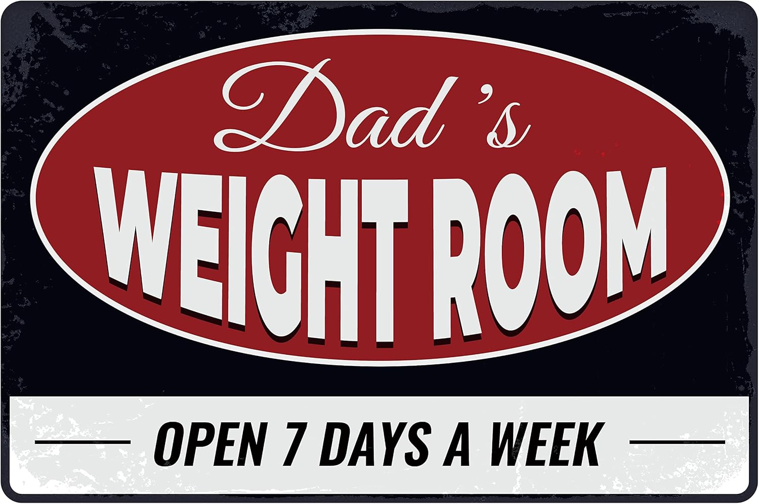 Vintage Metal Tin Sign - Retro - огляд і ціна Home Gym In Garage