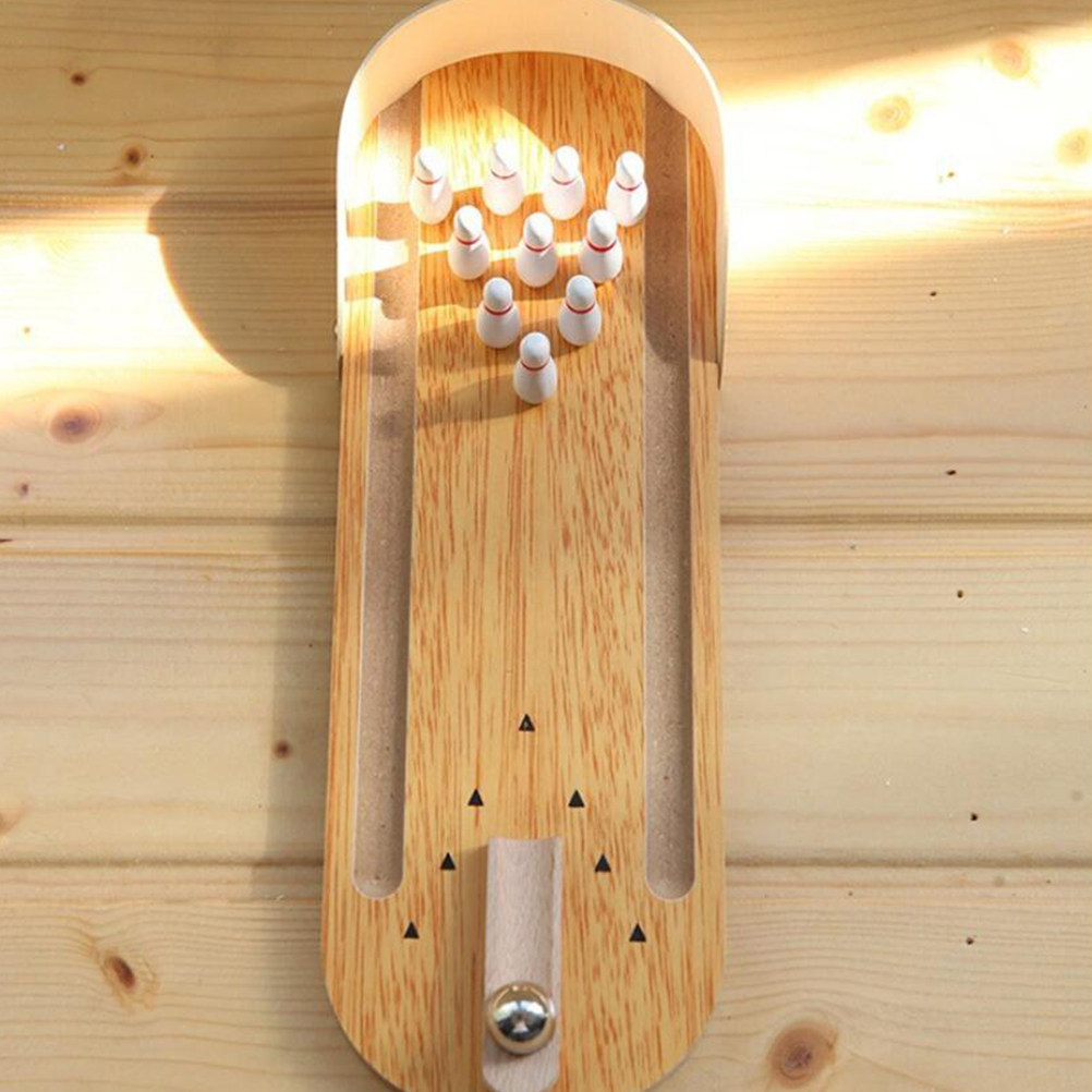 1Pcs Wooden Mini Bowling Set D - огляд і ціна Home Gym Set